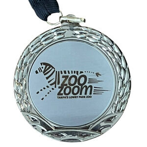 Tampa's Lowry Park Zoo Zoom 5k Finisher Medal and Lanyard